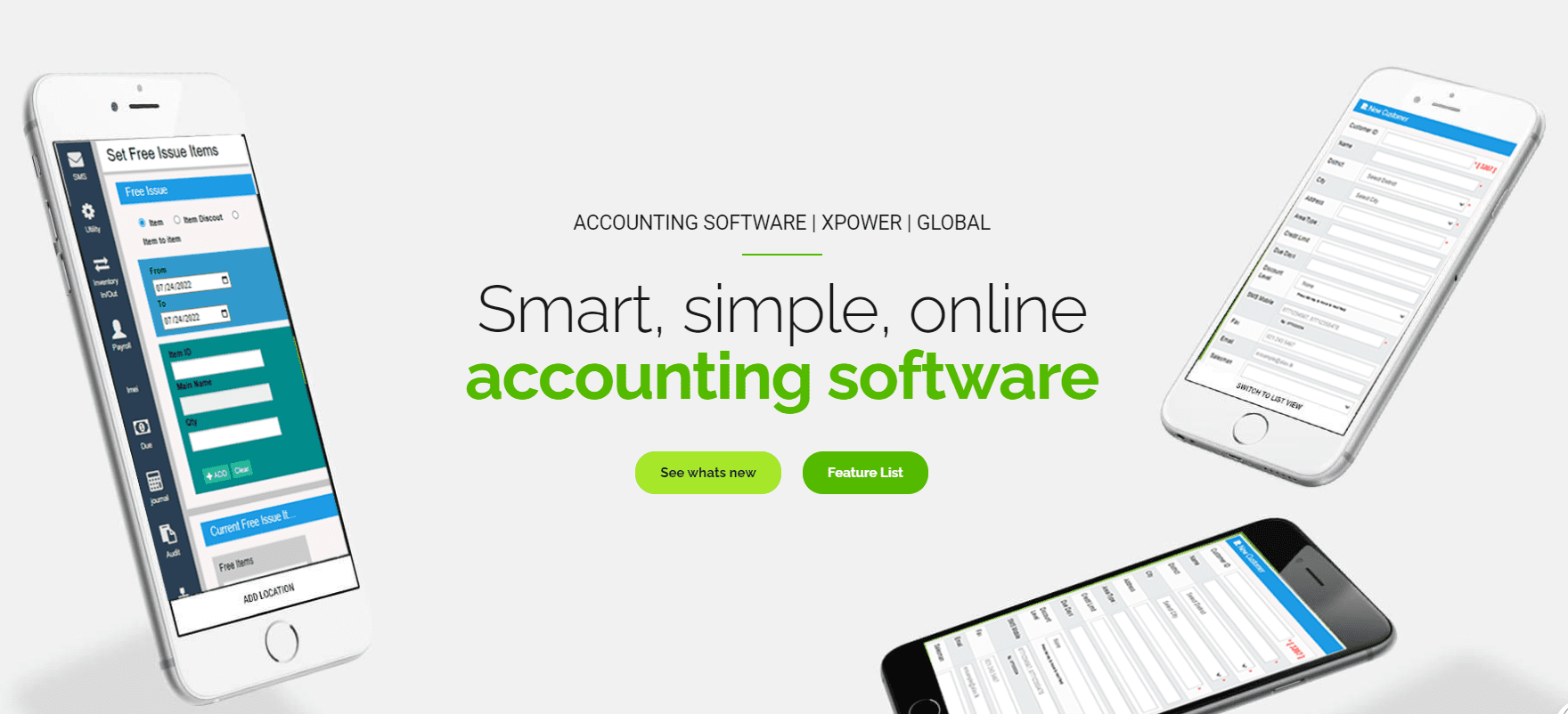 screenshot of xPower ERP